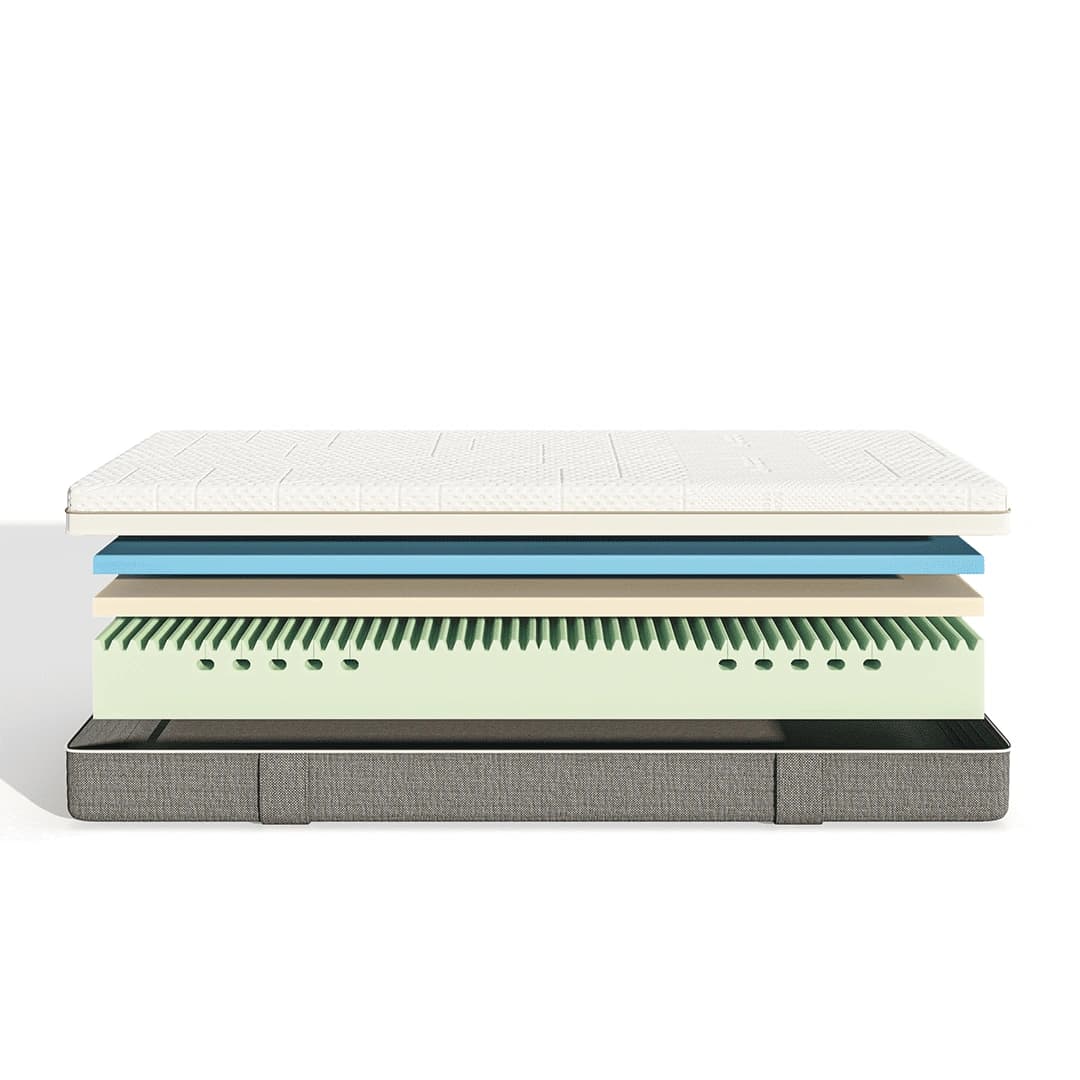 Matelas Emma Body Adapt — Mousse à mémoire de forme adaptative avec soutien 5 zones disponible en showroom à Lille